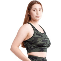 JupiterGear Racerback Lightweight Training Crop Tank Top Green Camo