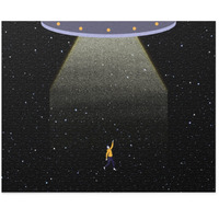 Onetify Alien Abduction Jigsaw Puzzle 500-Piece