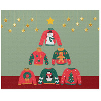 Onetify Christmas Ugly Sweater Tree Jigsaw Puzzle 500-Piece