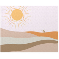 Onetify Desert Sun Art Jigsaw Puzzle 500-Piece