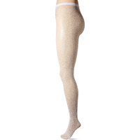 Leg Avenue Women's Fishnet Crotchless Pantyhose, White, One Size