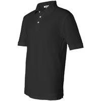 Featherlite Comfort Pique Sport Shirt, Black, Large. 500