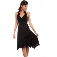 Scully Women's Peruvian Cotton Halter Dress - PSL-054 WT XX- US Black