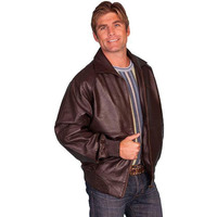 Scully Lambskin Jacket - Zip-Out Liner (For Men) - BROWN