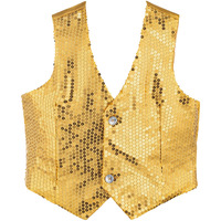 Dress Up America Sequin Vest for Men and Women - Adults Shiny Dance Vest - Disco Party Costume Vests