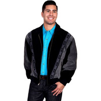 Scully Men's Boar Suede Leather Arena Jacket Grey XXX-Large US