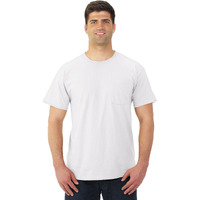 Jerzees Mens DRI-POWER Active Short Sleeve Pocket Crew T-Shirt, JZ29MPR, 4X