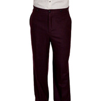 Scully Men's 541002 Wool Blend Gent Pant Burgundy 30