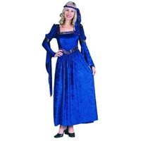 212 Main Renaissance Beauty Costume - Blue - Size Adult Standard