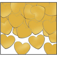 Beistle Hearts Fanci Confetti, Gold, 5/Pack (50622-GD)