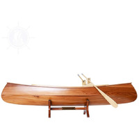 Old Modern Handicrafts Peterborough Canoe Model - Fully Assembled Scale Model - Made with Premium Wood - Museum Quality Finish - 23.5L x 4.8W x 6.0H Inches