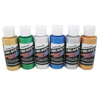 Airbrush Fluoroscent Paints [Set of 2] Capacity: 2 Oz, Color: Orange