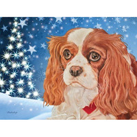 Pipsqueak Productions C722 Cavalier King Charles Spaniel Christmas Boxed Cards - Pack of 10