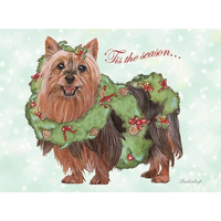 Pipsqueak Productions C728 Silky Terrier Christmas Boxed Cards - Pack of 10