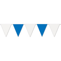 Beistle Blue & White Pennant Banner