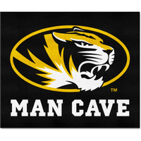 FANMATS 14678 Missouri Tigers Man Cave Tailgater Rug - 5ft. x 6ft. Sports Fan Area Rug, Home Decor Rug and Tailgating Mat