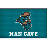 FANMATS 21619 Coastal Carolina Chanticleers Man Cave UltiMat Rug - 5ft. x 8ft. | Sports Fan Area Rug, Home Decor Rug and Tailgating Mat