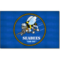 FANMATS 22951 U.S. Navy - SEABEES Ulti-Mat Rug - 5ft. x 8ft. | Sports Fan Area Rug, Home Decor Rug and Tailgating Mat