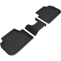 3D MAXpider Custom Fit Kagu Floor Mat (Black) Compatible with BMW 2 Series Gran Coupe (F44) RWD 2020-2023 - Second Row