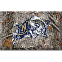 FANMATS 32890 Navy Rubber Scraper Door Mat