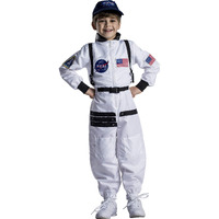 Dress Up America Astronaut Costume for Kids  NASA White Spacesuit for Boys & Girls