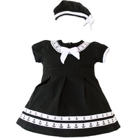 BLACK SAILOR INFANT DRESS W/ BERET