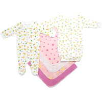 Newborn Girls 6 Piece Layette Set