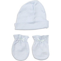 Boys' Cap and Mittens 4 Piece Layette Set