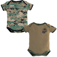 Trooper Clothing Woodland/Coyote 2 PK Infant Bodysuit (Woodland/Coyote) (9/12 Month)