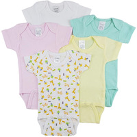 bambini Short Sleeve One Piece 5 Pack