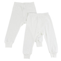 bambini White Long Pants - 2 Pack