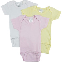 Bambini Short Sleeve One Piece 3 Pack