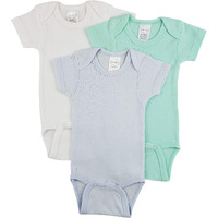 Bambini Short Sleeve One Piece 3 Pack - Newborn