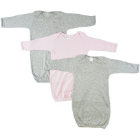 Bambini-Bambini Baby Girl Shower Gift Set, 3 pc Set White/Pink