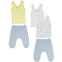 Bambini CS-0493S Boys Tank Tops & Joggers Blue & Blue - Small - 5 per Pack