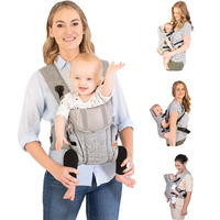 Dreambaby Oxford Adjustable 3-in-1 Position Baby Carrier - Comfortable and Stylish Baby Wrap for Newborns to Toddlers -Suitable for Children 7.5  33lbs (Approximately 3-12 Months of Age)