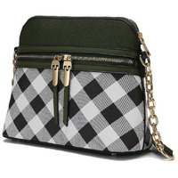 MKF Collection Suki Checkered Crossbody Handbag by Mia K