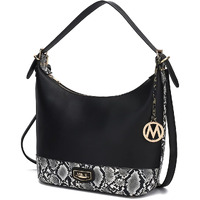 MKF Collection by Mia K. MKF-X710BK Diana Shoulder Bag, Black