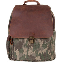 Scully Unisex Leather And Camo Backpack - 940-15-25 One Size