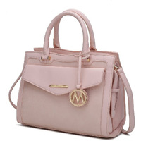 MKF Collection by Mia K. MKF-X652LPK-LPK Alyssa Satchel Bag, Light Pink