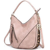 MKF Collection by Mia K. MKF-SKC-2024DPK Lisanna Hobo Bag, Dusty Pink