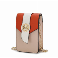 MKF Collection by Mia K. MKF-X745OR Riley Phone Crossbody Bag Beige