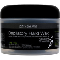 Natural Way Hard Wax: Face & Body Waxing | Activated Charcoal Formula Microwaveable - 8oz/226g, The barbers choice