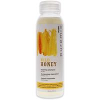 RUSK Puremix Wild Honey Repairing Shampoo for Dry Hair, Honey & Natural Antioxidants to Smooth, Deeply Moisturize and Repair Frizzy, Fragile Hair, 12 oz.