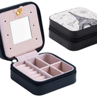 VistaShops French Connection Travel Jewelry Case