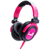 IDANCE Full-Range Headphones for iPhone/iPad/iPod, 15Hz-20KHz Frequency, 40ohms Impedance, 3.5mm Plug Adapter, Pink/Purple