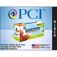 PCI Brand Remanufactured Toner Cartridge Replacement for HP 508A CF360A Black Toner Cartridge 6K Yield