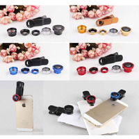 Universal 5 in 1 Smartphone Camera Lens Kit Including - Polarizing, Fish Eye, Macro & Wide Angle Lens, Fully Compatible - iPhone 4/4S, 5/5S/5C, 6/6 Plus, Or Any Other Smartphone - Gold