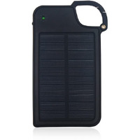 Clip-on Tag Along Solar Charger for Your Smartphone, Black