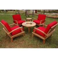 Anderson Teak Brianna 6-Pieces Deep Seating Armchair Set